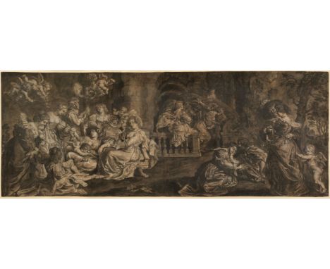 * Jegher (Christoffel, 1596-1652/53). The Garden of Love, after Rubens, circa 1633-36, pair of large-scale conjoined wood blo