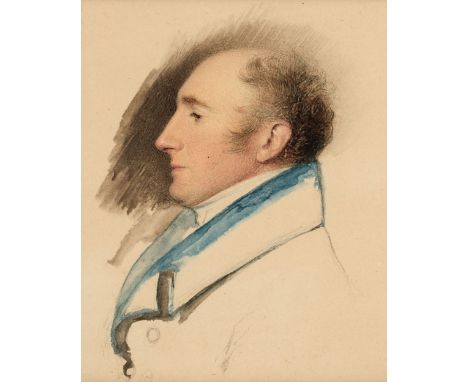 * Engleheart (George, 1753-1829). Portrait of Henry Salkeld, aged 48, 1829, fine miniature watercolour on paper, with contemp