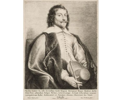 * Vorsterman (Lucas, 1595-1675). Nicolas Lanier, after Jan Lievens, published by Francoise van den Wyngarde, engraving on pap