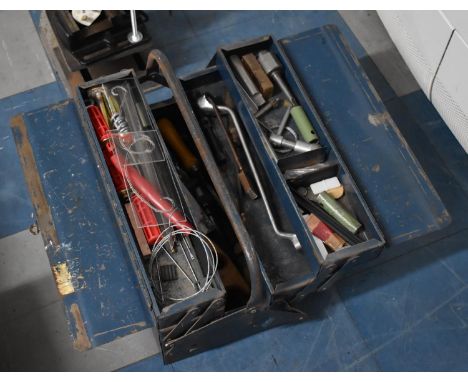 A Metal Toolbox with Contents 