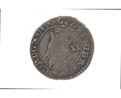 SCOTLAND - CHARLES I (1625 - 1649) TWENTY PENCE, Falconers first issue