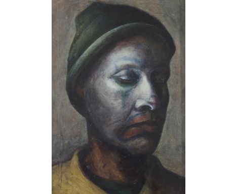 •MARK I'ANSON (SCOTTISH B. 1968) DAVIE'S HEAD Acrylic, signed inscribed with title and dated (19)94 on backing board verso, 2