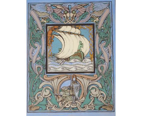 •THOMAS CALLENDER CAMPBELL MACKIE MBE, ARIBA, ARIAS (SCOTTISH 1886-1952) HOUSE DECORATION (PANEL FOR ARCHITECTURAL SETTING) I