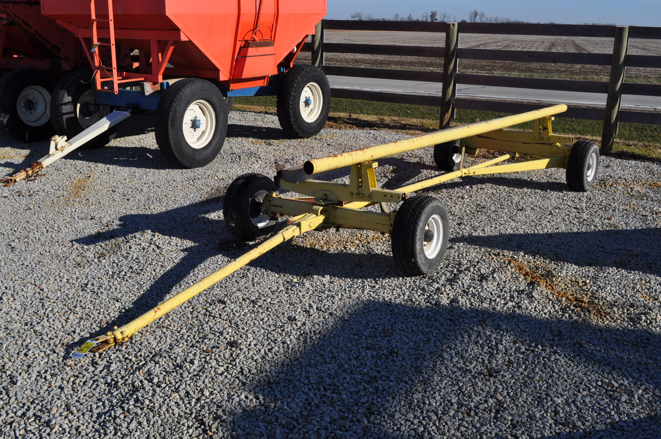 15' homemade header cart, 20.5x810 tires
