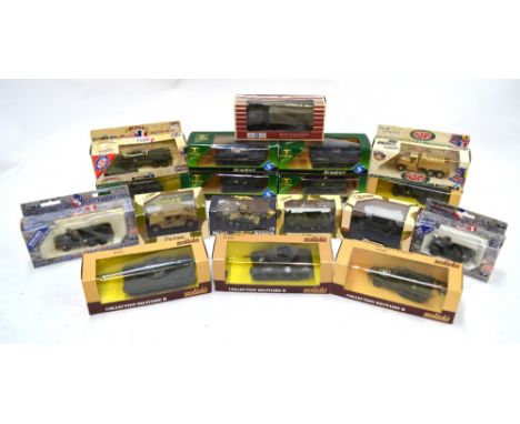 A collection of eighteen boxed military models by Solido & Victoria & Verem, etc. (box)