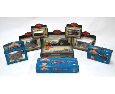 Nine boxed Corgi Toy 'Vintage Glory Steam Series' models:  22402 Bedford TK Low Loader & Garrett Tractor - 'Princess Royal'; 