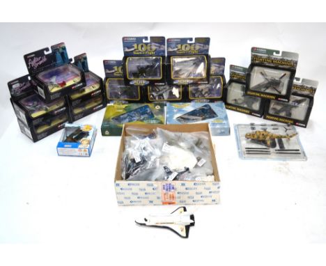 A quantity of boxed and unboxed Corgi Toy aircarft and others, approximately 65 in total (box)