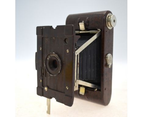 A Kodak marbled composite Hawkette no. 2 vest pocket camera