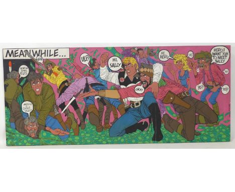 § Tom Barling (b.1937) - Piccolo Adventure Library, acrylic on compressed ply panel, signed and dated '1969' lower right, 91.