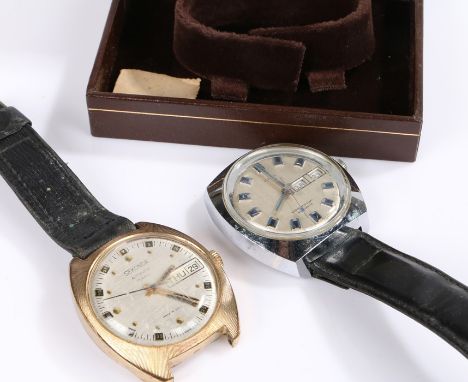 Two gentleman's wristwatches, Timex Automatic with day date and a Sekonda Automatic day date, (2)