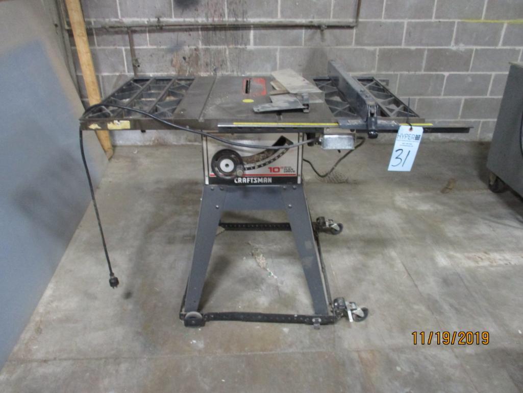 Craftsman 10" Flex Drive Table Saw M/N 113241691 S/N 6220P1292