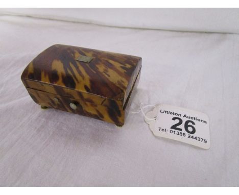 Victorian tortoiseshell trinket box