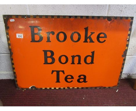 Enamel 'Brooke Bond Tea' sign - 76cm x 51cm