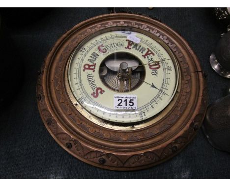 Unusual carved barometer