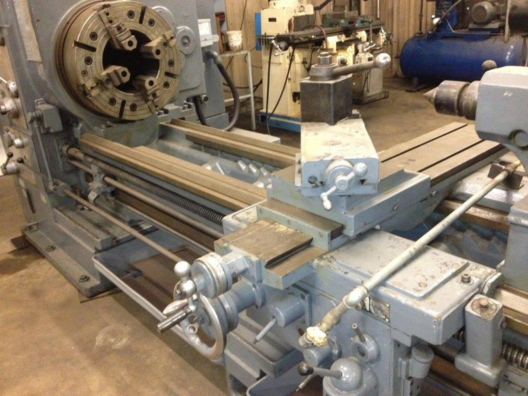 ... Lot 26 - 30" x 78" Mazak Manual Hollow Spindle Lathe with 12- ...