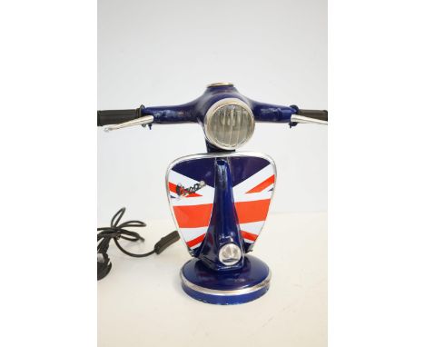 Blue Vespa table light - union Jack 