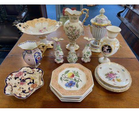 Quantity of Assorted Quality Porcelain, including Oriental 13'' tall vase, Mason's Mandalay bowl, 5 x Coalport Limited Editio