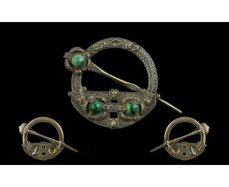 Antique West &amp; Sons Celtic Dublin Kilt Pin/ Brooch, West &amp; Sons, College Green, Dublin kilt pin, registered Dec 17th,