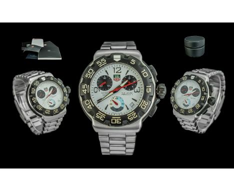 TAG Heuer Professional Formula I Gents Multi-Dial Chronograph Stainless Steel Wrist Watch. Date of Purchase 11-7-2006. Comes 