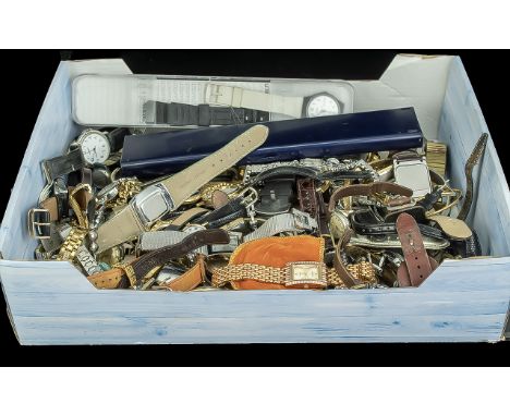 A collection of approximately 60 watches, mainly quartz but a few mechanical. Includes Limit, Rotary, Pulsar, Swatch, Lorus e