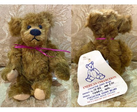 Vintage American Collection Teddy Bear of Scotland, Limited Edition Collector Teddy Bear 'Charm' No. 172/2000.  Moveable limb