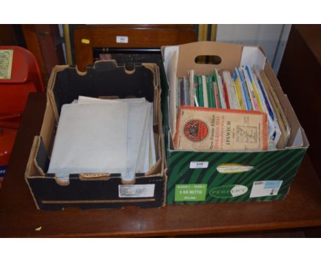 Two boxes of Ordnance Survey and other maps 
