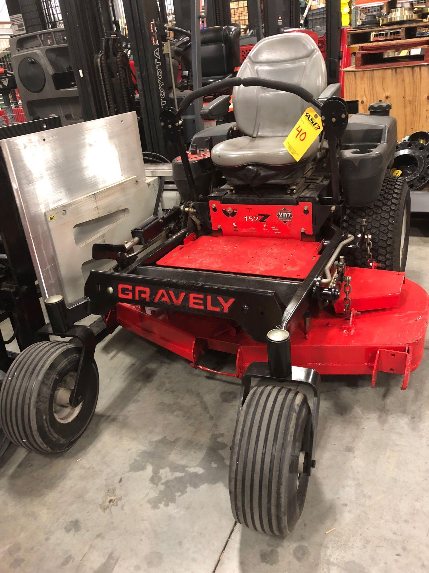 GRAVELY ZERO TURN INDUSTRIAL MOWER, 52