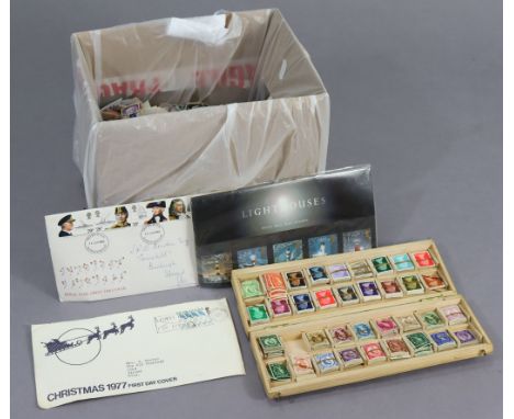 A quantity of loose GB pre-decimal &amp; decimal, used &amp; mint; &amp; a few First Day covers.