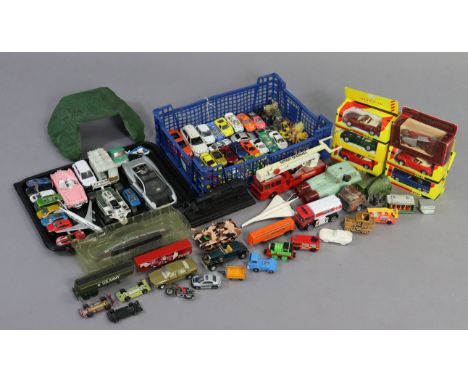 Approximately forty various scale models by Dinky, Matchbox, &amp; others, boxed &amp; unboxed.