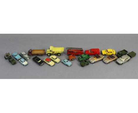 Twenty-one various die-cast scale models by Corgi, Dinky, &amp; others, all unboxed. 