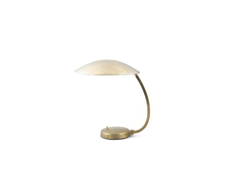 DESK LAMPA brass desk lamp. Germany, c.1960. 38cm(h)