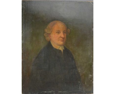 19th Century British School, oil on canvas, Portrait of a Gentleman, unframed, 91cm by 71cm, AF