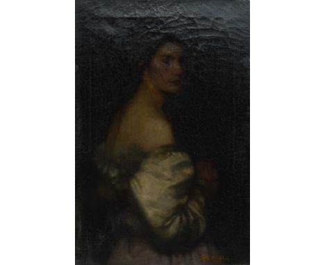 Attributed to Edyth Rackham (British 1867-1939), portrait of a lady, signed to the bottom right 'Edyth Rackham' possibly late
