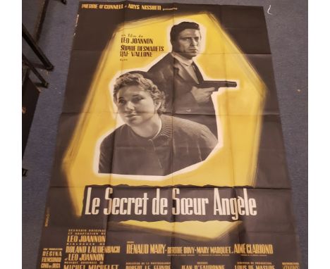 French Grande one sheet film posters and others, Le Secret de Soeur Angele 1956, Les Perles Grecques 1967, Celeste 1970, Les 