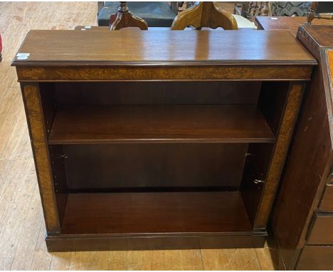 A mahogany bookcase, a pedestal desk, two wine tables, a bedside mirror, a mahogany commode, a mahogany work table, and a Pem