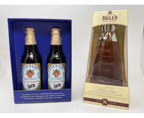 A Bell's blended scotch whisky in commemorative decanter for the 60th birthday of Her Majesty Queen Elizabeth II, another, ma