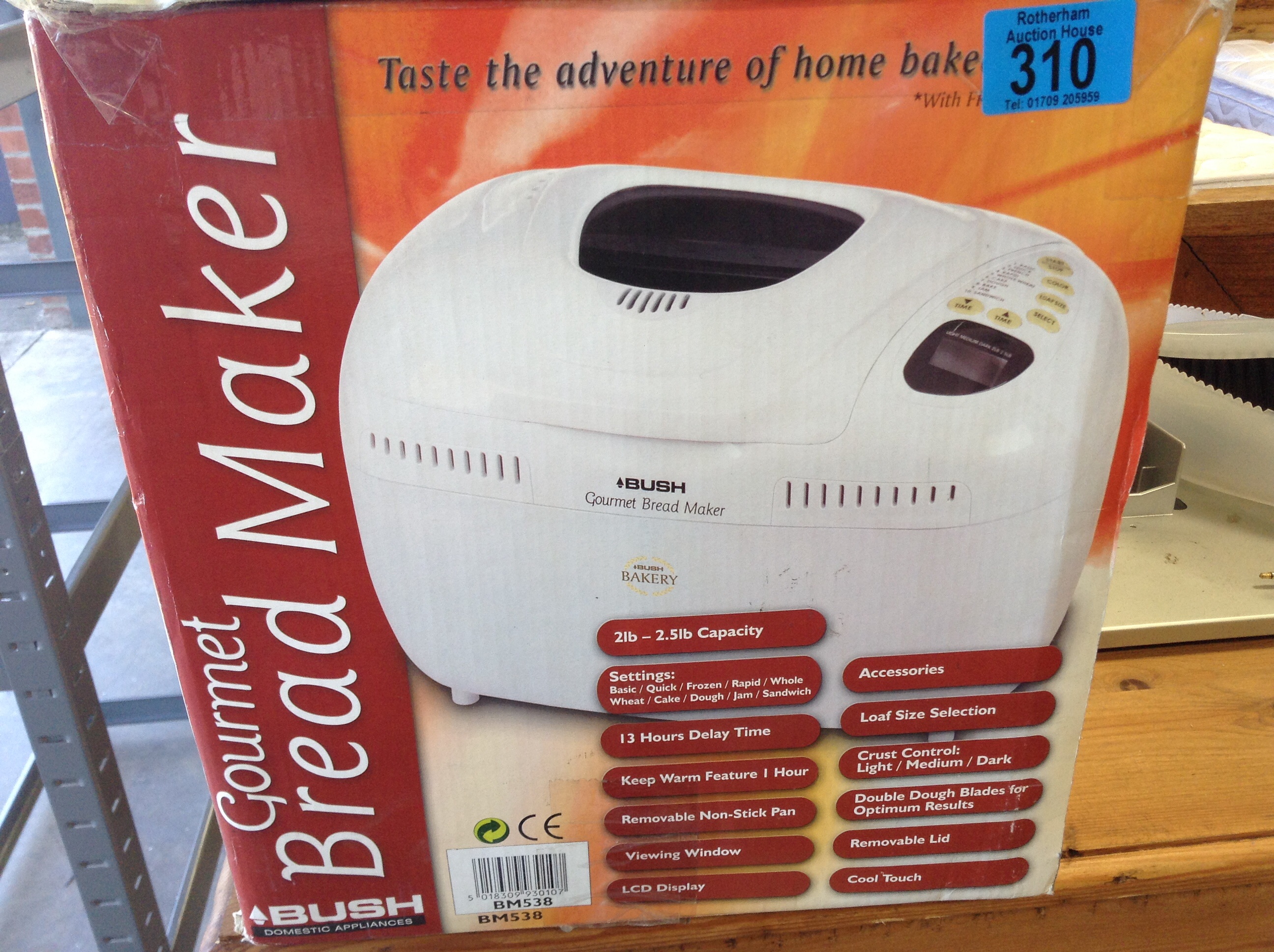 Bush gourmet bread maker 2lb2.5lb capacity