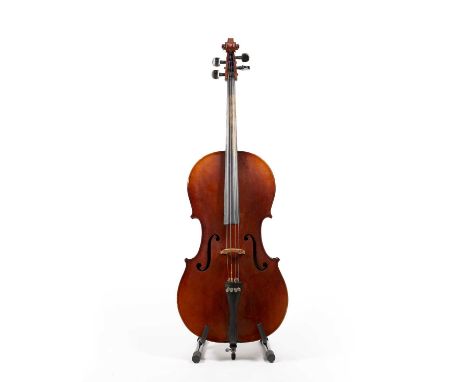 A Tatra by Rosetti Stradivarius Model cello, 76cm; with padded soft case