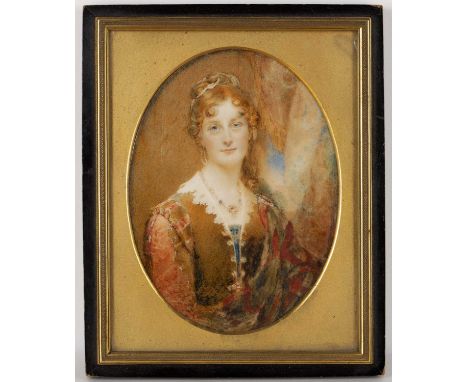 * Sanders (19th century)Portrait of Louisa Anne Lady Frankland Russell, Daughter of Lord George Murray, 1790-1871, against a 