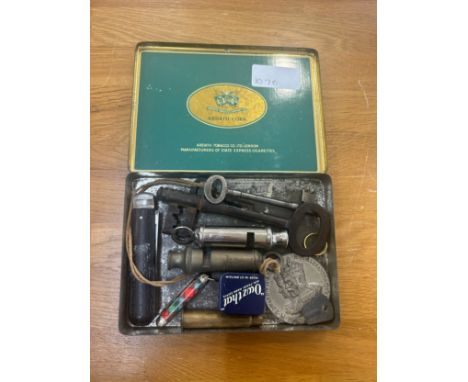 Selection of collectables includes Whistles, pocket knife, keys etc 