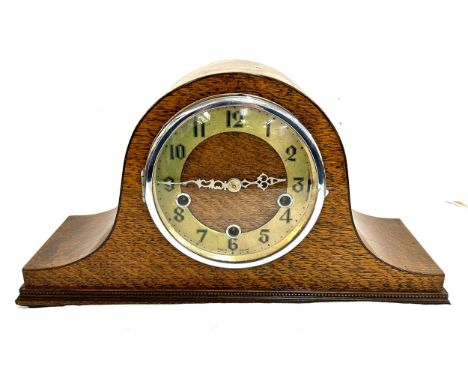 Vintage 3 key hole west midlands clock, untested with key and pendulum