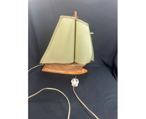 Art deco boat lamp, untested 