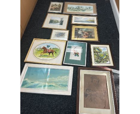 Large selection of vintage and later pictures and prints 