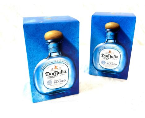 2 bottles of new and sealed Don Julio Blanco Tequila, 38% Vol, 700ml