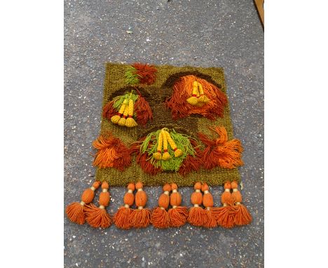 Pure wool wall hanging tapestry 82cm x 102cm approx&nbsp;