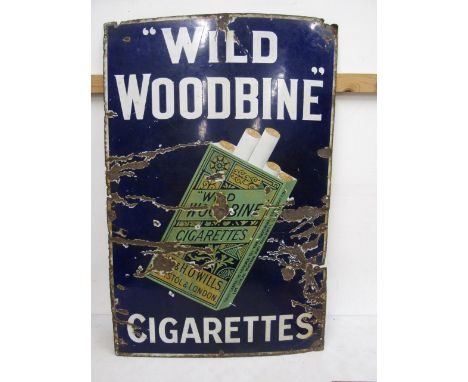 Wild Woodbine enamel sign 92x60cm