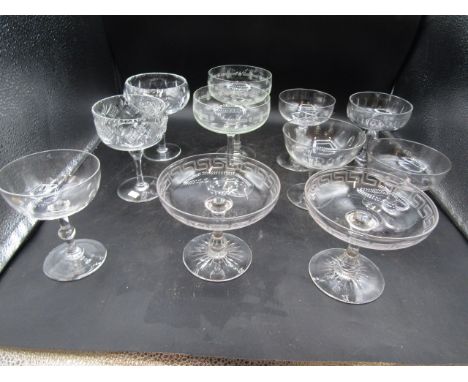 19th/20thC champagne saucers
