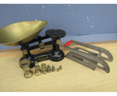Viking scales with full set weights plus a tipper
