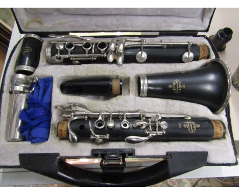 A Buffet Crampon &amp; co A Paris B12 clarinet in hard plastic case. Looks complete and in good condition
