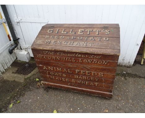 Sign written storage box/trunk H82cm W94cmm D47cm approx&nbsp;